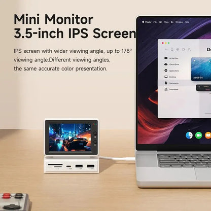 Mini 3.5" PC Display for PC & Laptop with USB-C Hub