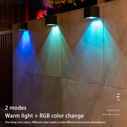 Outdoor LED Solar Wall Light: Perfect for Garden & Courtyard