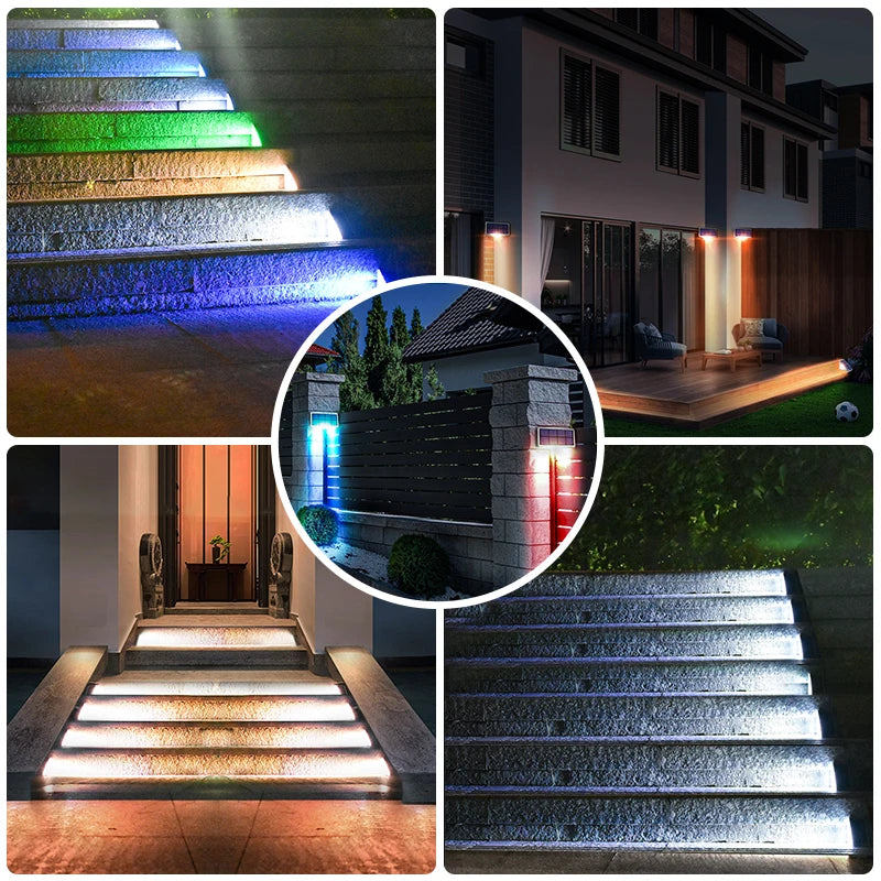 IP67 Waterproof LED Step Lamp: Solar Light for Garden & Deck