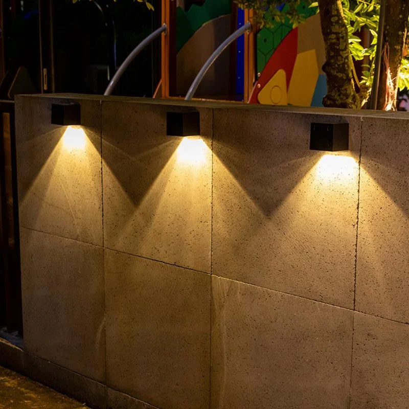 Outdoor LED Solar Wall Light: Perfect for Garden & Courtyard